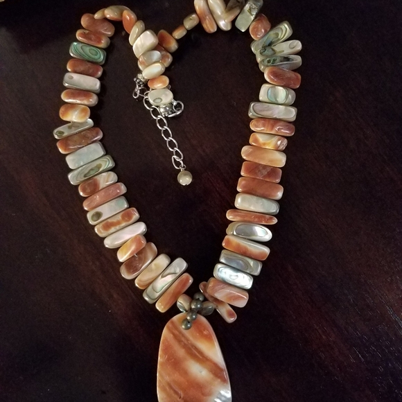 Rare Silpada Abalone Shell Neckace - Picture 1 of 10